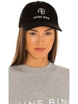 Cappello con visiera Anine Bing, nero