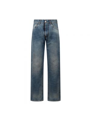 Zerrissene straight jeans Maison Margiela blau
