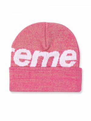 Strick mütze Supreme pink