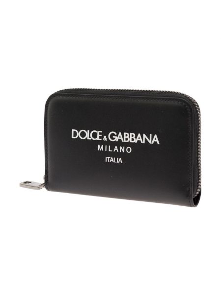 Cartera de cuero Dolce & Gabbana negro