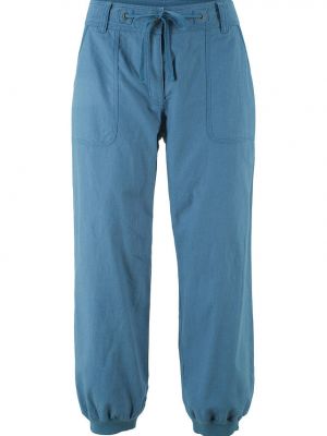 Pantaloni cu croială lejeră Bonprix albastru