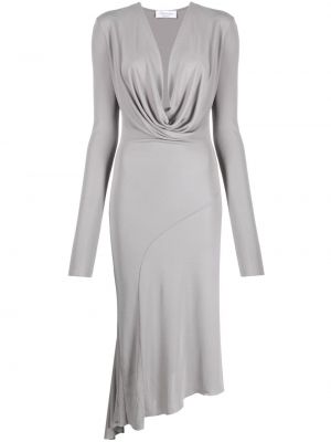 Асиметрична миди рокля Blumarine сиво