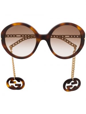 Overdimensjonert briller Gucci Eyewear brun