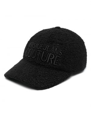 Cappello con visiera ricamato Versace Jeans Couture nero