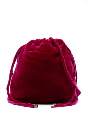 Zamatová taška Aspesi ružová