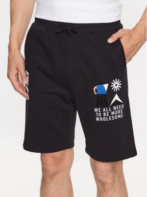 Pantaloni scurți de sport cu croială lejeră Only & Sons negru