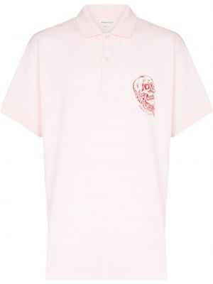 Brodert poloskjorte Alexander Mcqueen rosa