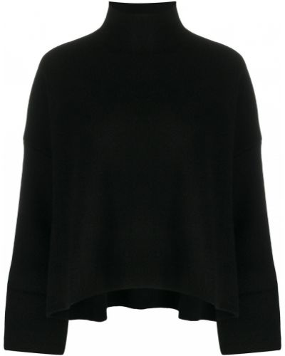 Jersey de lana de cachemir bootcut Allude negro