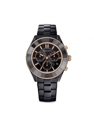 Часы Octea Lux Sport с черным металлическим браслетом, мм Swarovski