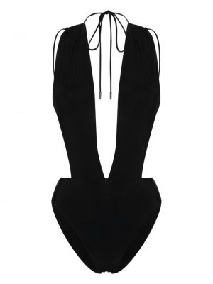 Maudymosi kostiumėlis v formos iškirpte Saint Laurent