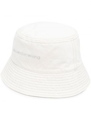 Haftowany kapelusz Alexander Wang biały
