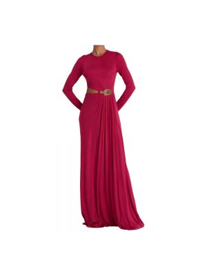 Sukienka długa Ralph Lauren różowa