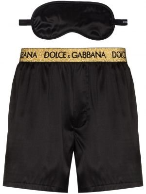 Slips en soie Dolce & Gabbana noir