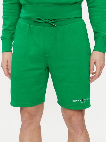 Спортни шорти Tommy Hilfiger зелено