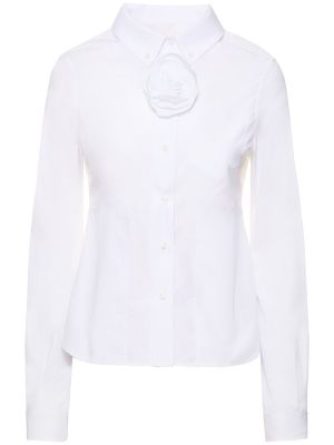 Camicia di cotone Saks Potts bianco
