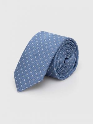 Cravată de mătase Hugo albastru