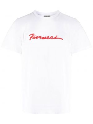 T-shirt aus baumwoll mit print Fiorucci weiß