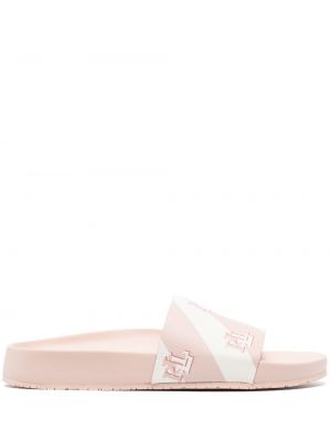 Cipele s printom Lauren Ralph Lauren ružičasta