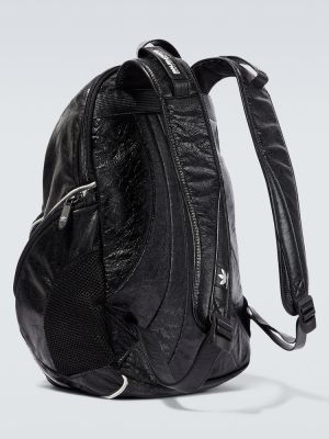 Kožený batoh Balenciaga černý