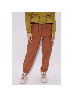 Pantalones de nailon Moncler marrón