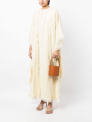 Lněné šaty Bambah bílé