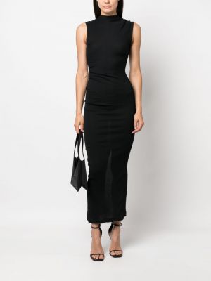 Pletené šaty Helmut Lang černé