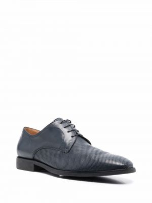 Chaussures oxford en cuir Corneliani bleu