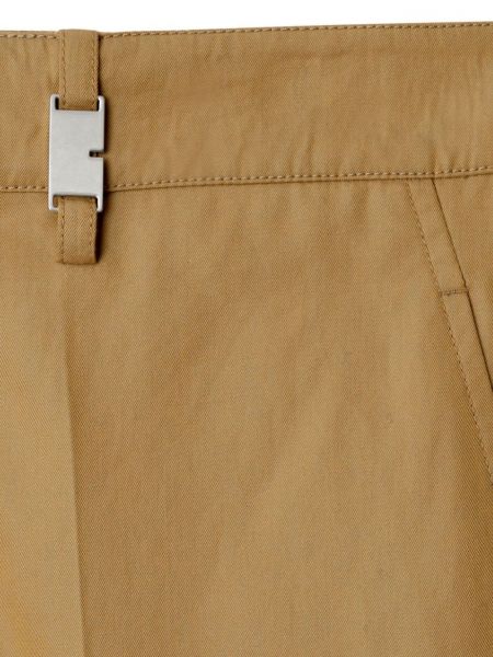 Pantaloni di cotone Burberry marrone
