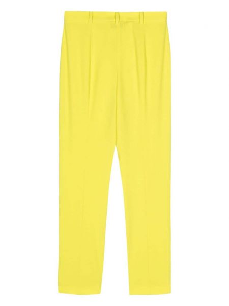 Krepové kalhoty Patrizia Pepe žluté