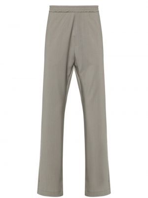 Ravne hlače s tropskim vzorcem Barena siva