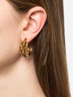 Boucles d'oreilles à boucle Aurelie Bidermann doré