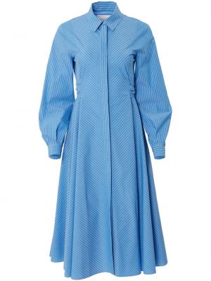 Памучна рокля Carolina Herrera синьо
