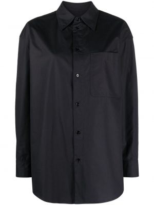 Bombažna srajca Lemaire črna