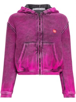 Distressed hoodie Alexander Wang pink