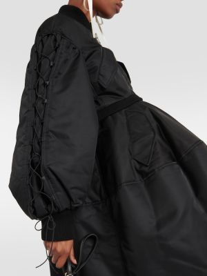 Płaszcz wełniany Simone Rocha czarny