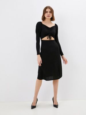 Платье-футболка Izabella черное