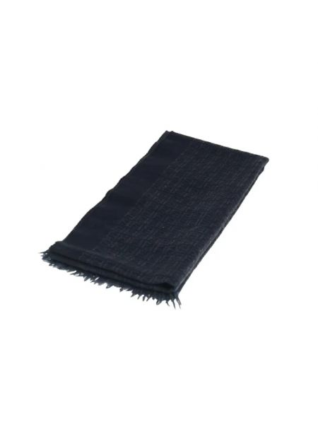 Bufanda de lana retro Fendi Vintage negro