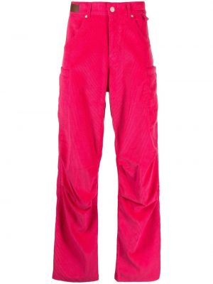 Kargo hlače iz rebrastega žameta Andersson Bell roza