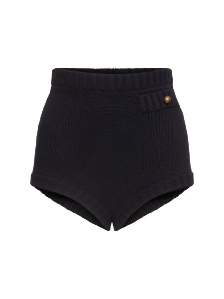 Kashmir ull shorts Chloe blå