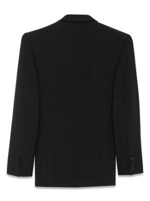 Vlněný oblek Saint Laurent černý