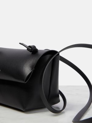 Kožená taška přes rameno Acne Studios černá