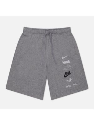 Флисовые шорты Nike серые