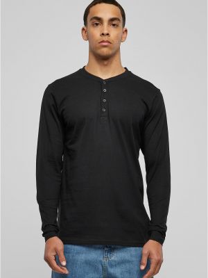 Tricou cu mânecă lungă Urban Classics negru