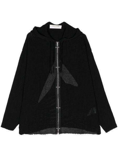 Mrežasta pamučna jakna s kapuljačom 1017 Alyx 9sm crna