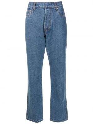 Straight leg jeans a vita alta Andrea Bogosian blu