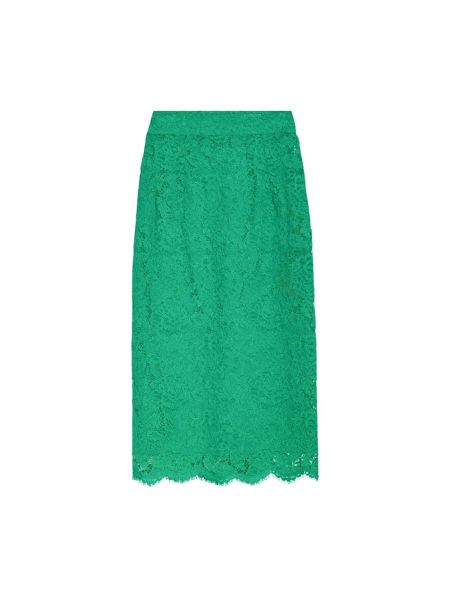 Spódnica midi koronkowa Dolce And Gabbana zielona