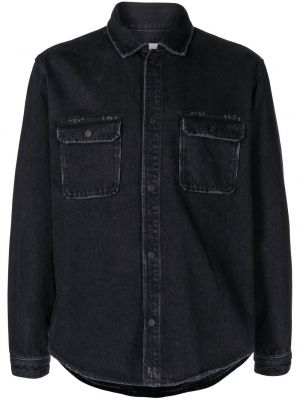 Koszula jeansowa z kieszeniami Frame czarna