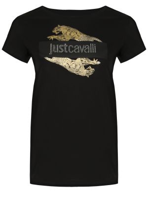 Черная футболка Just Cavalli