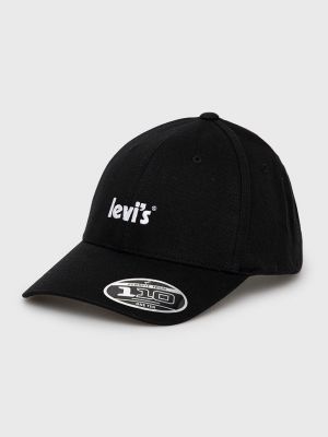 Čepice s aplikacemi Levi's černý