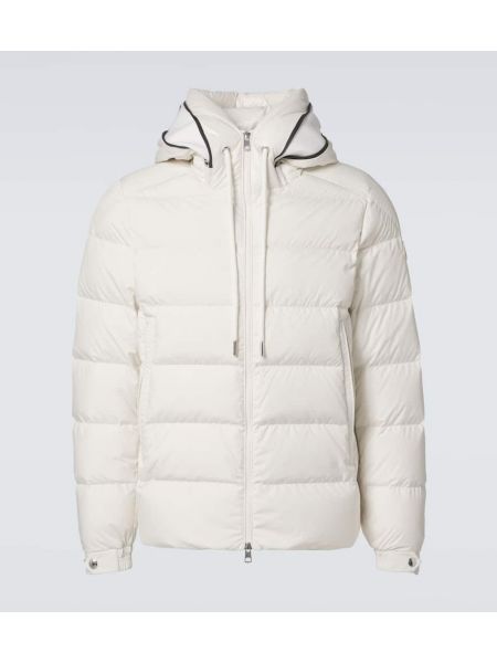 Dun quiltet jakke Moncler hvid